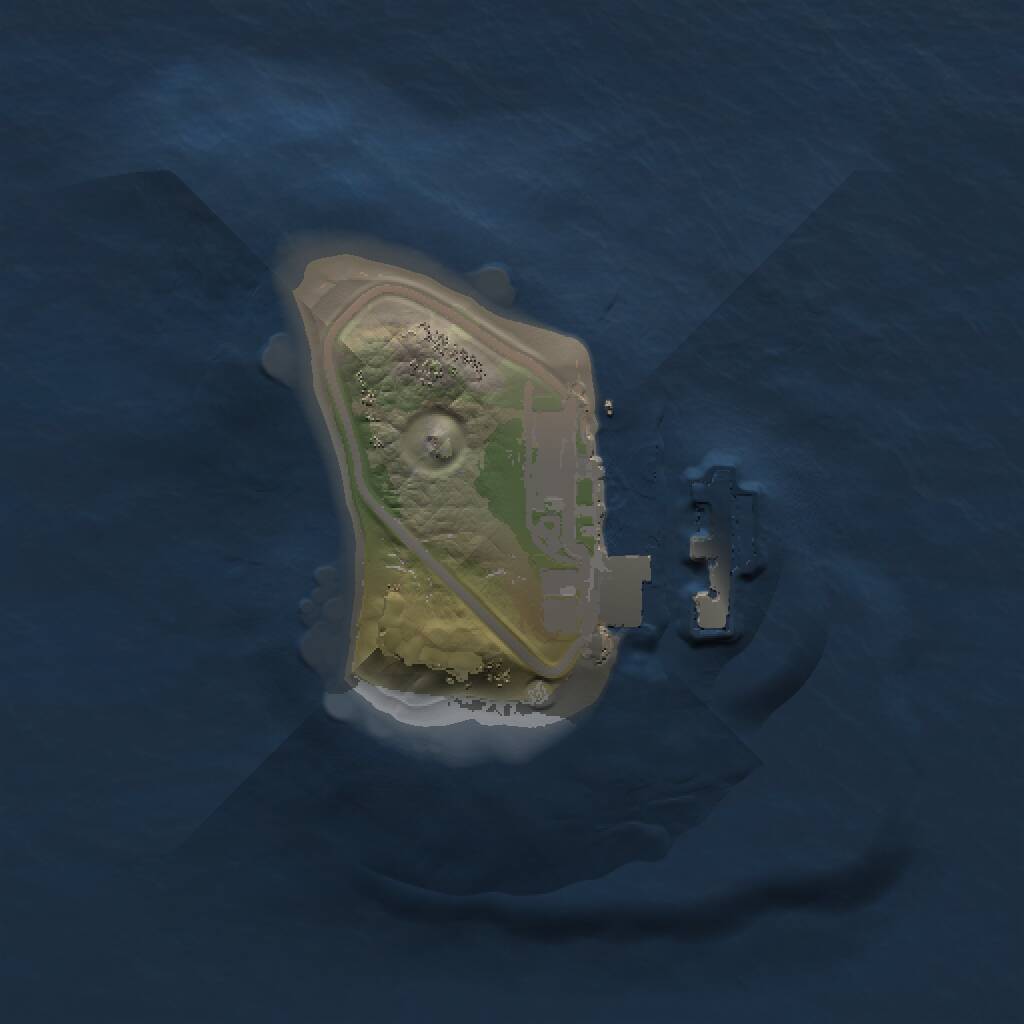 Rust Map: Procedural Map, Size: 1000, Seed: 37, 2 Monuments