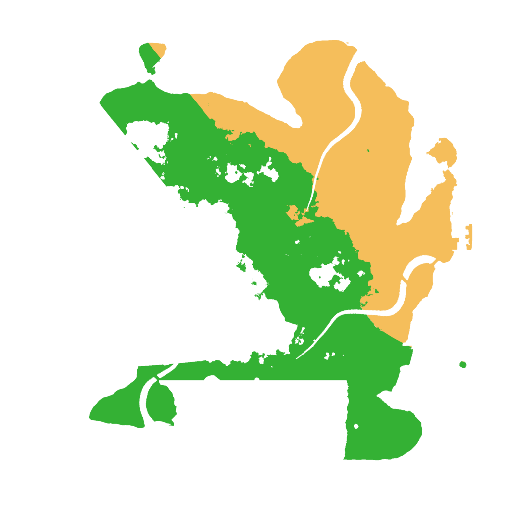 Biome Rust Map: Procedural Map, Size: 3000, Seed: 96123