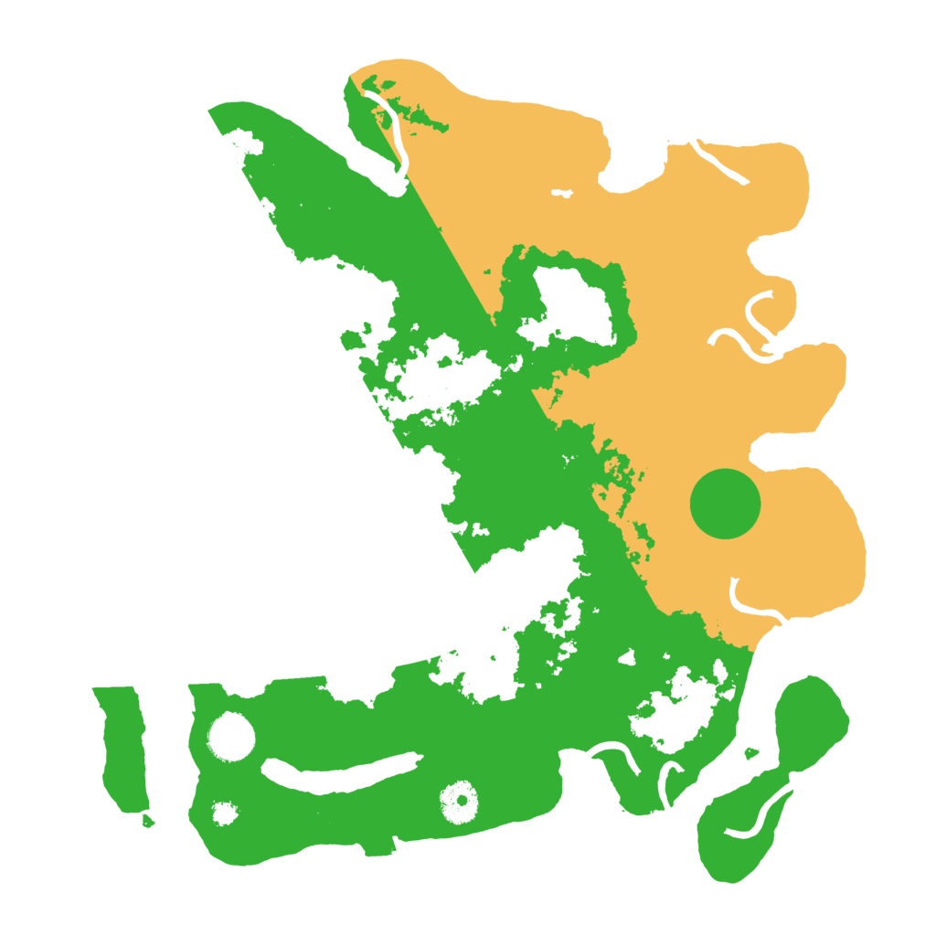 Biome Rust Map: Procedural Map, Size: 3500, Seed: 57846420