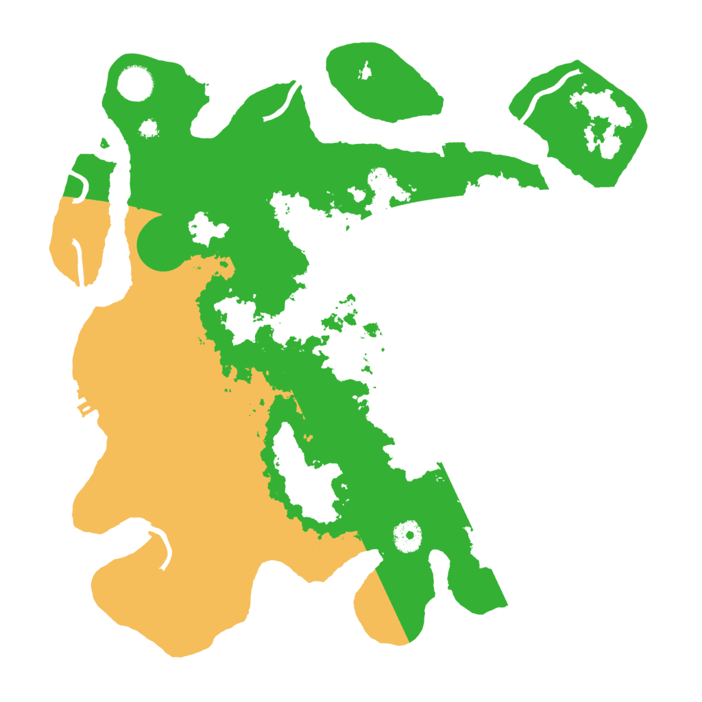 Biome Rust Map: Procedural Map, Size: 3500, Seed: 9051