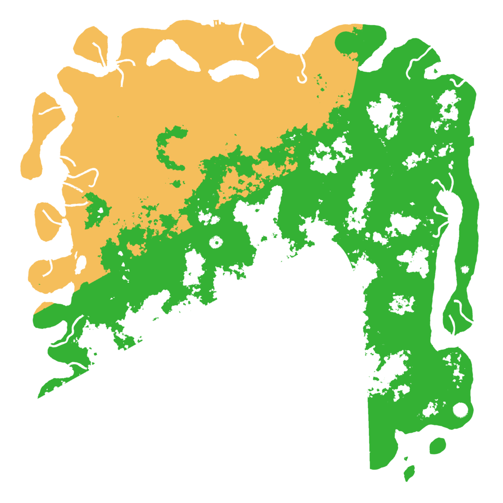 Biome Rust Map: Procedural Map, Size: 6000, Seed: 1905184827