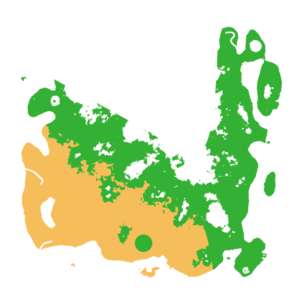 Biome Rust Map: Procedural Map, Size: 4500, Seed: 47279868