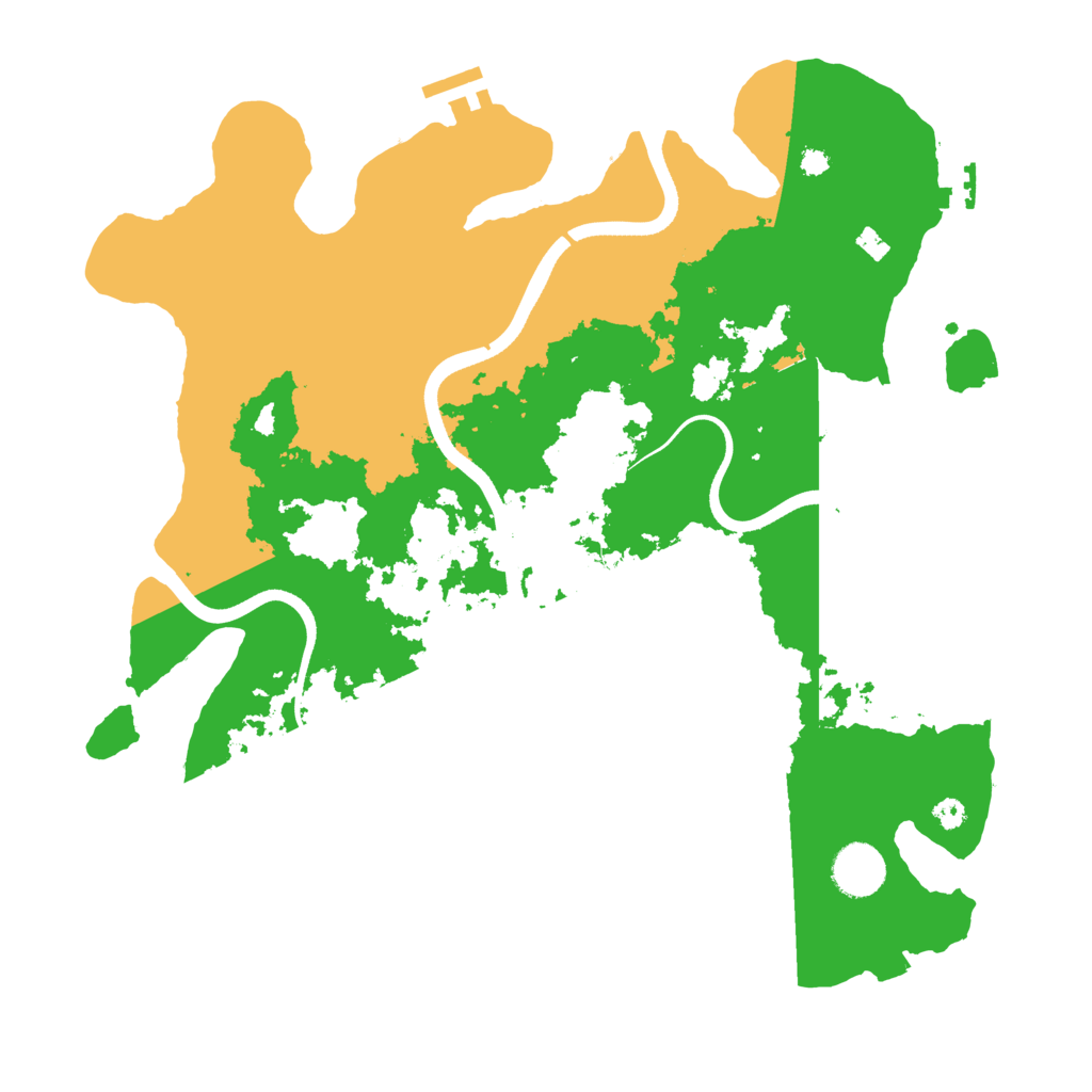 Biome Rust Map: Procedural Map, Size: 3600, Seed: 81689075