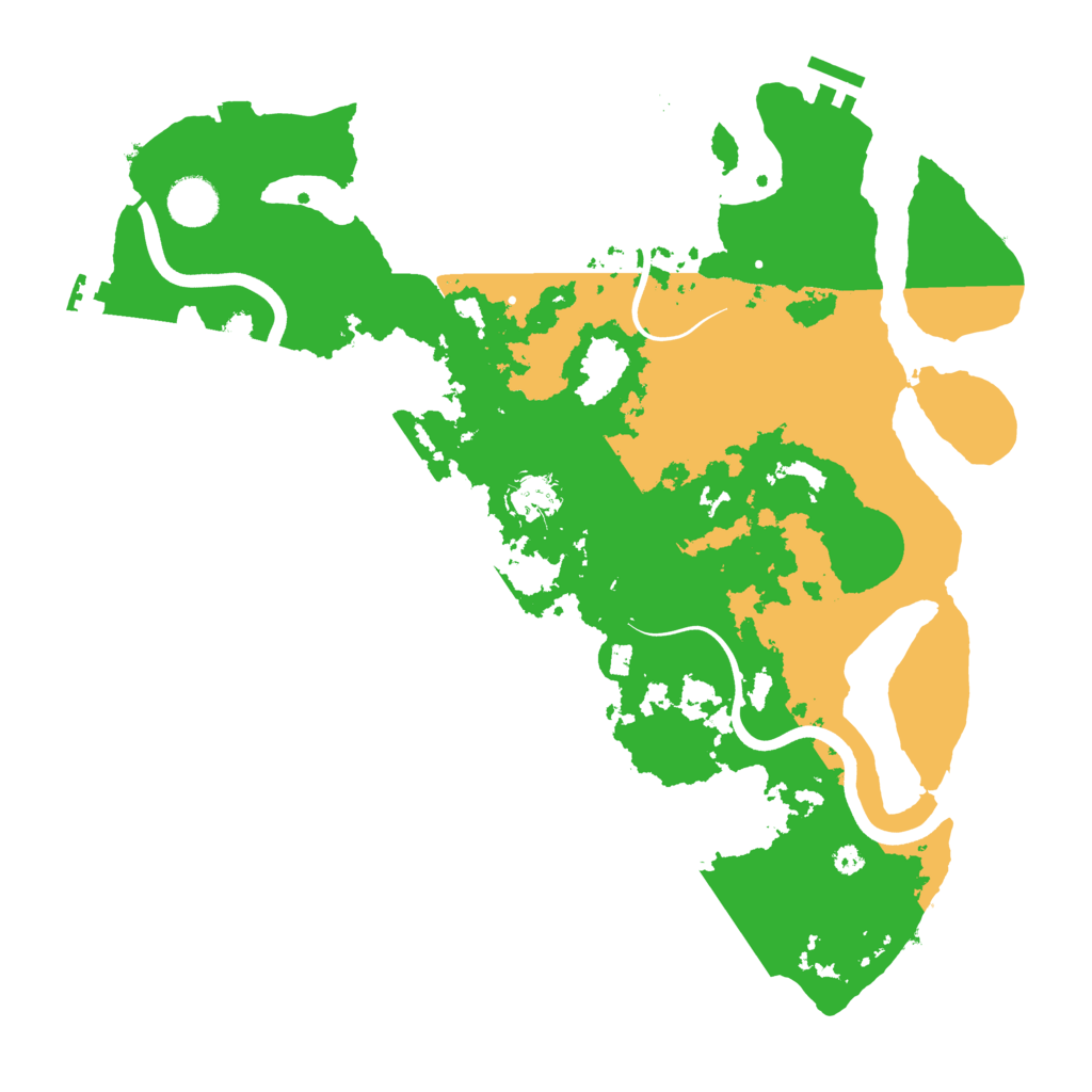 Biome Rust Map: Procedural Map, Size: 3800, Seed: 21951809