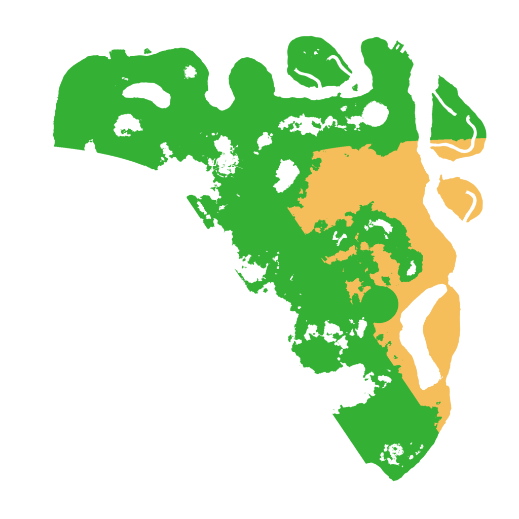 Biome Rust Map: Procedural Map, Size: 3800, Seed: 21951809