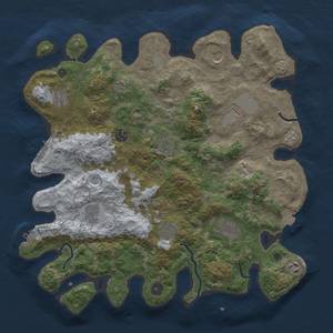 Thumbnail Rust Map: Procedural Map, Size: 4000, Seed: 1426316967, 19 Monuments