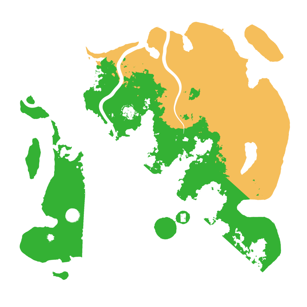 Biome Rust Map: Procedural Map, Size: 3850, Seed: 4574829
