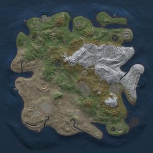 Thumbnail Rust Map: Procedural Map, Size: 3500, Seed: 1669474864, 15 Monuments