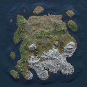 Thumbnail Rust Map: Procedural Map, Size: 3000, Seed: 195209894, 10 Monuments