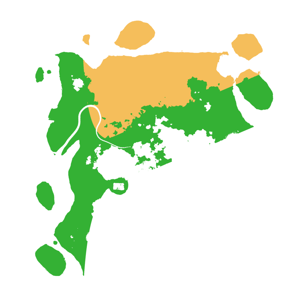 Biome Rust Map: Procedural Map, Size: 3000, Seed: 195209894