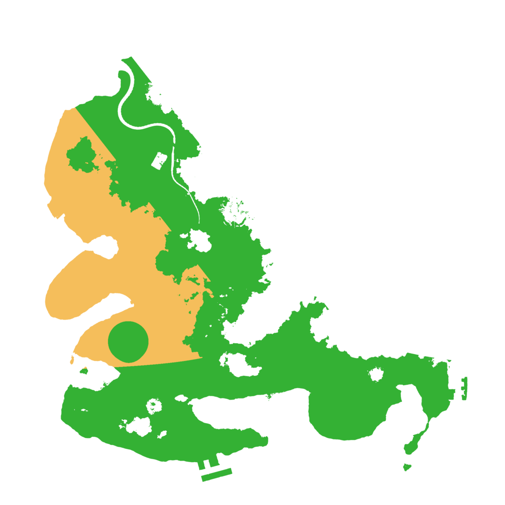 Biome Rust Map: Procedural Map, Size: 3300, Seed: 282877
