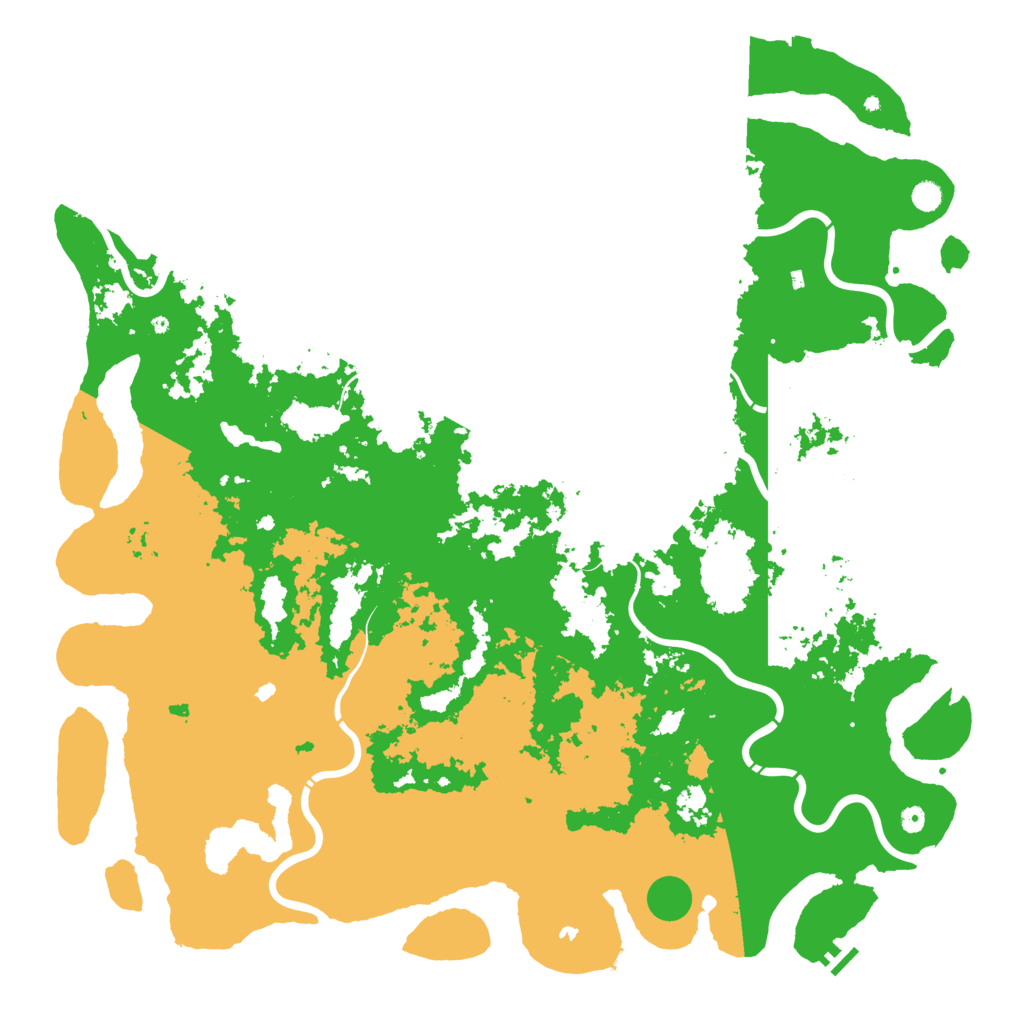 Biome Rust Map: Procedural Map, Size: 6000, Seed: 1343607493