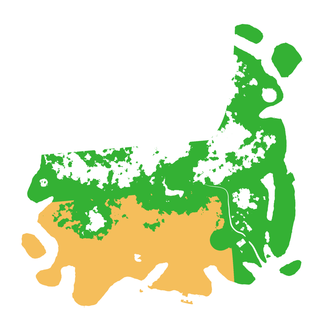 Biome Rust Map: Procedural Map, Size: 4000, Seed: 1858200391