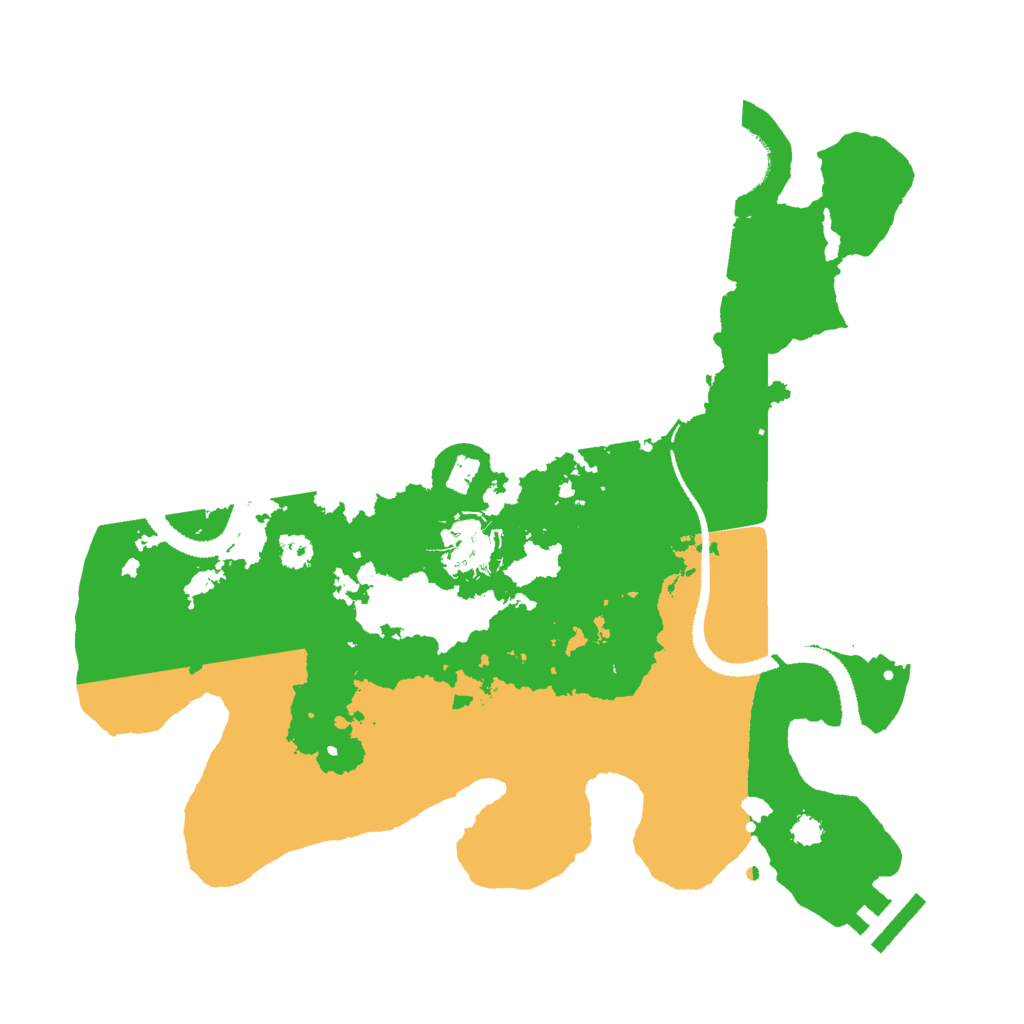 Biome Rust Map: Procedural Map, Size: 3000, Seed: 32514654