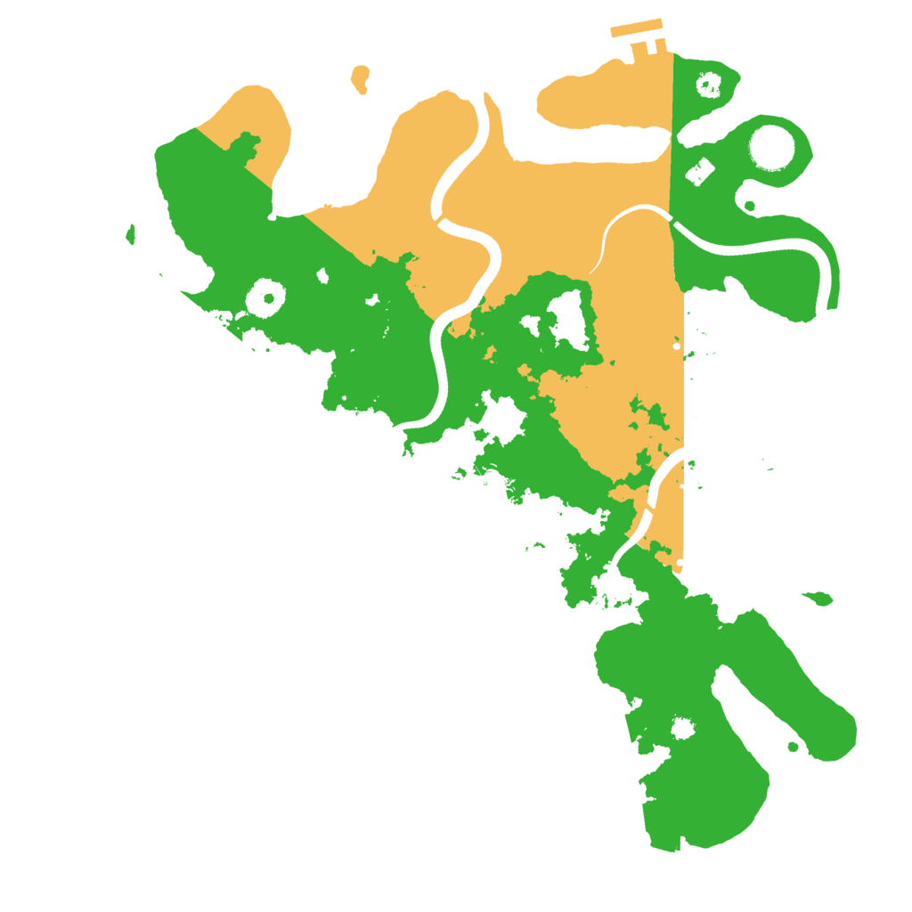 Biome Rust Map: Procedural Map, Size: 3550, Seed: 78700743