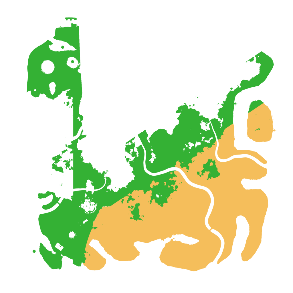 Biome Rust Map: Procedural Map, Size: 3900, Seed: 88199512
