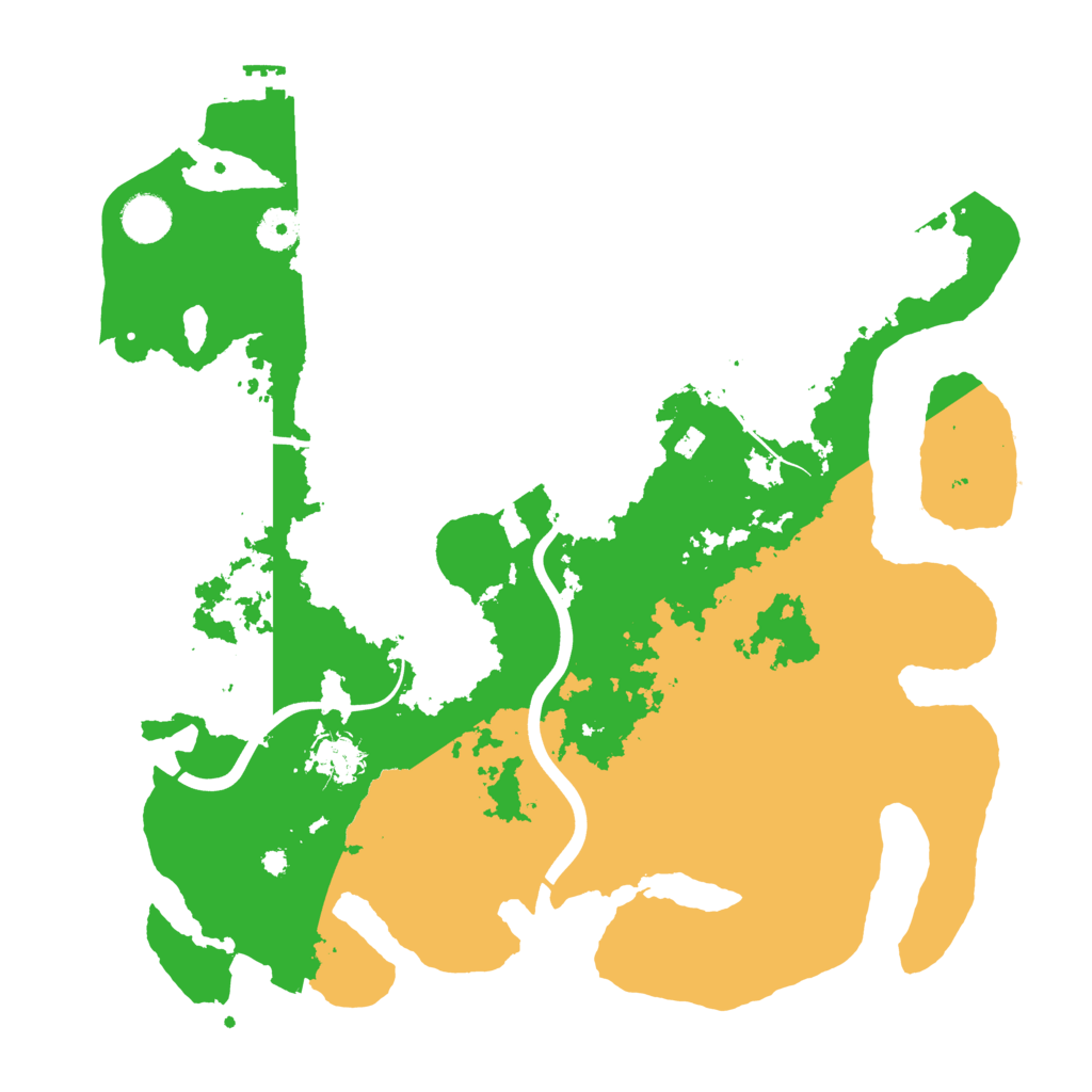 Biome Rust Map: Procedural Map, Size: 3900, Seed: 88199512