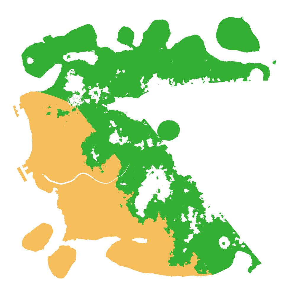 Biome Rust Map: Procedural Map, Size: 3950, Seed: 41543323