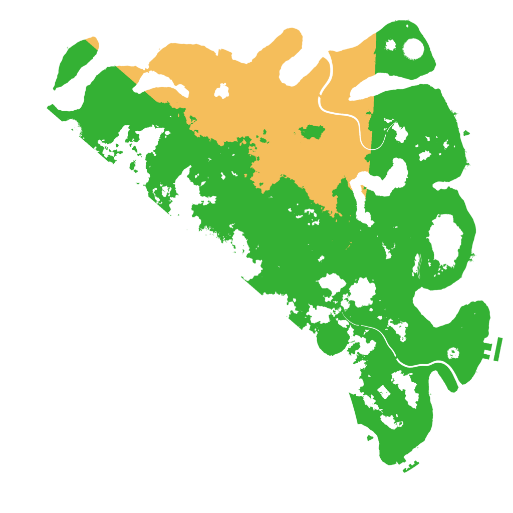 Biome Rust Map: Procedural Map, Size: 4350, Seed: 966292156