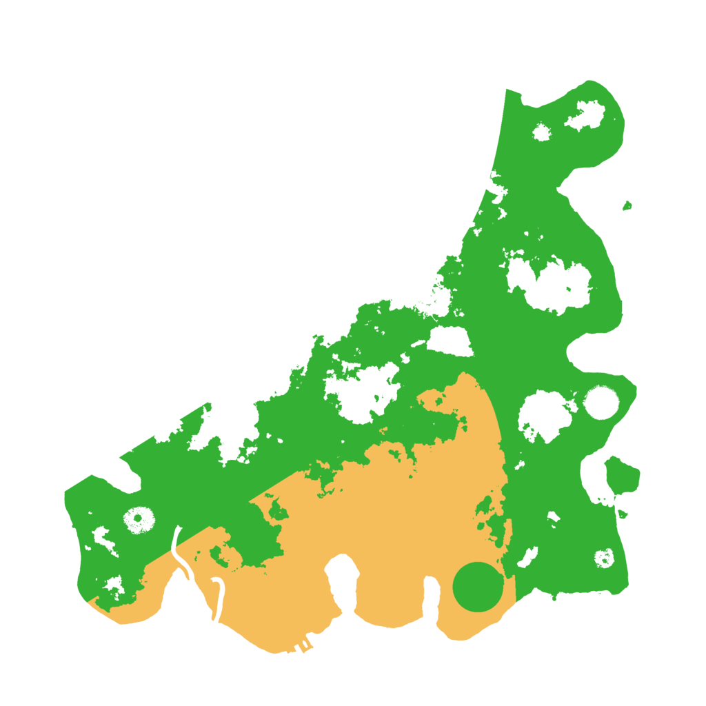 Biome Rust Map: Procedural Map, Size: 3700, Seed: 43725600