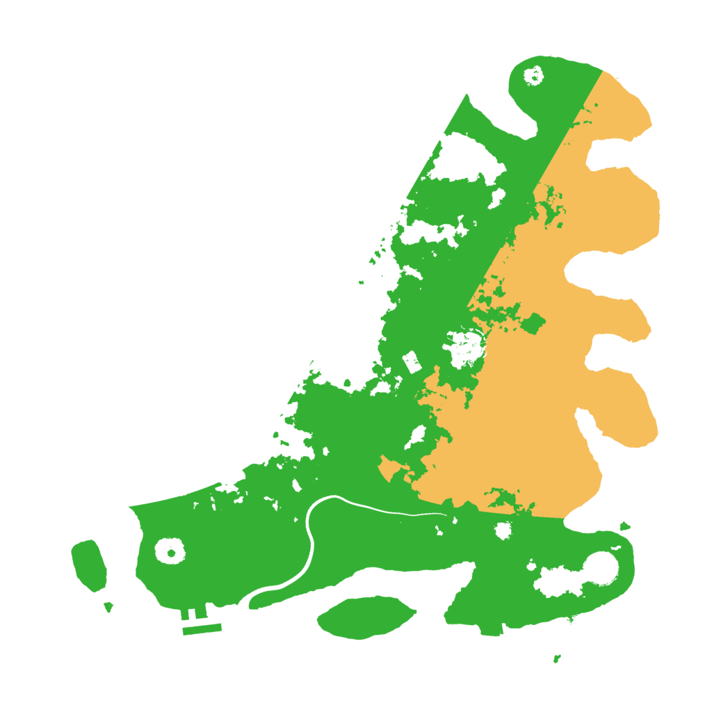 Biome Rust Map: Procedural Map, Size: 3700, Seed: 53887397