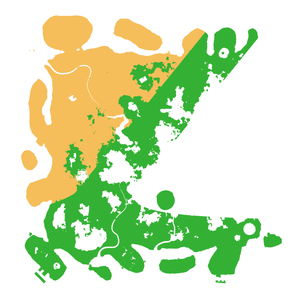 Biome Rust Map: Procedural Map, Size: 4400, Seed: 45000