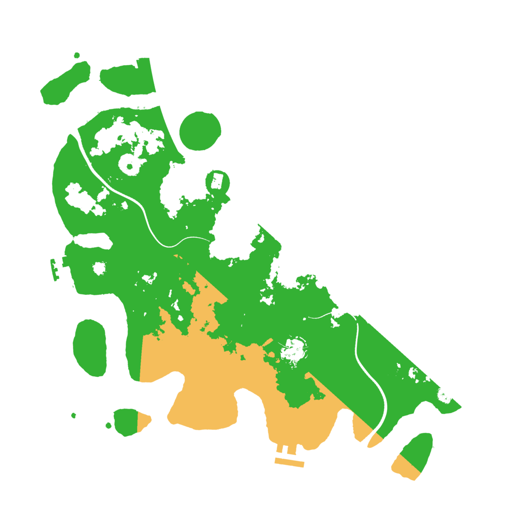 Biome Rust Map: Procedural Map, Size: 3500, Seed: 113456789