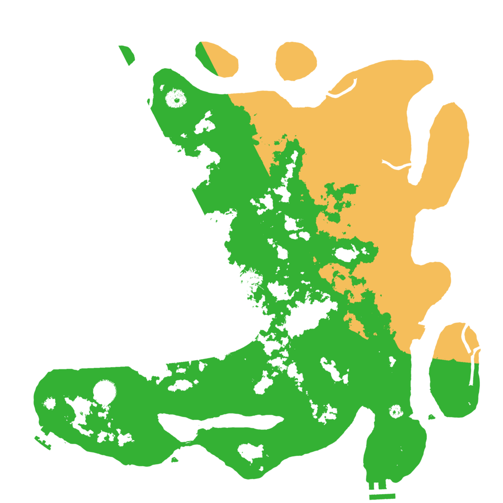 Biome Rust Map: Procedural Map, Size: 3900, Seed: 59330257