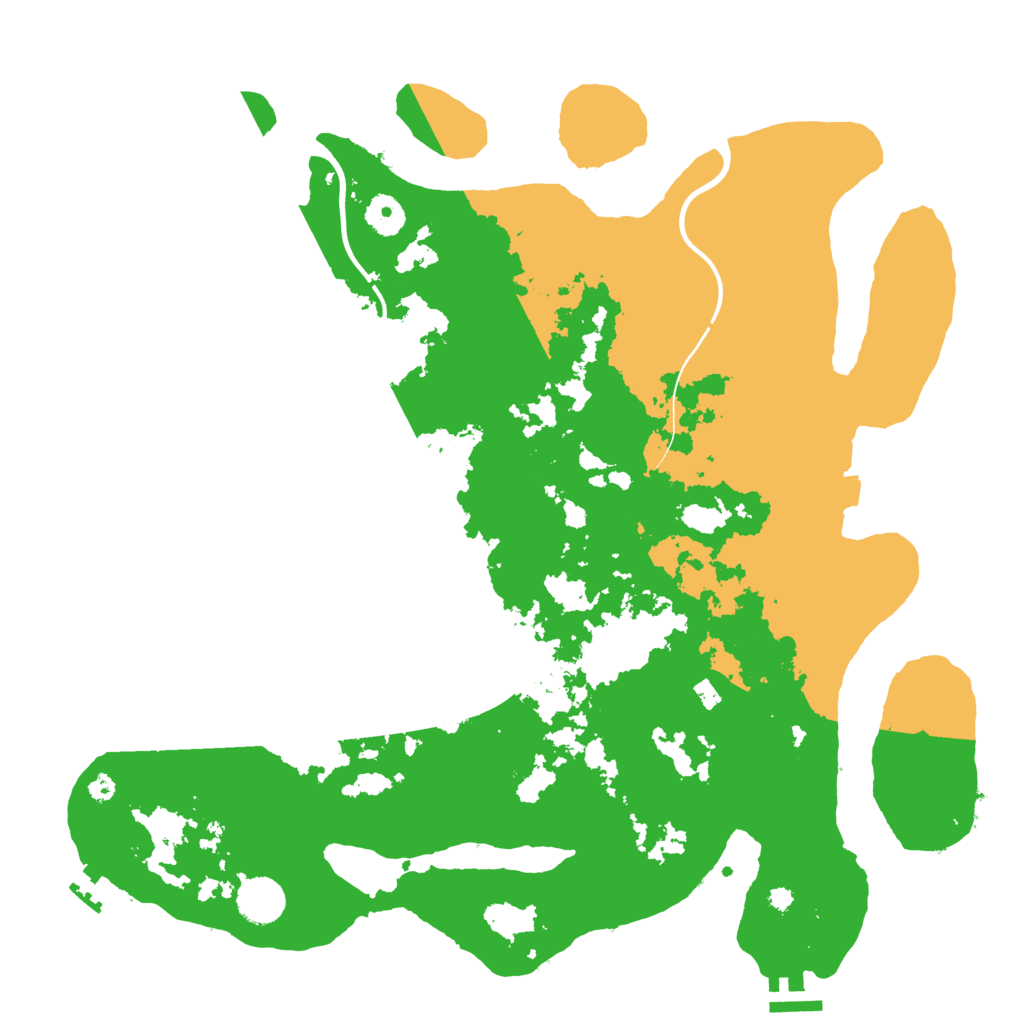Biome Rust Map: Procedural Map, Size: 3900, Seed: 59330257