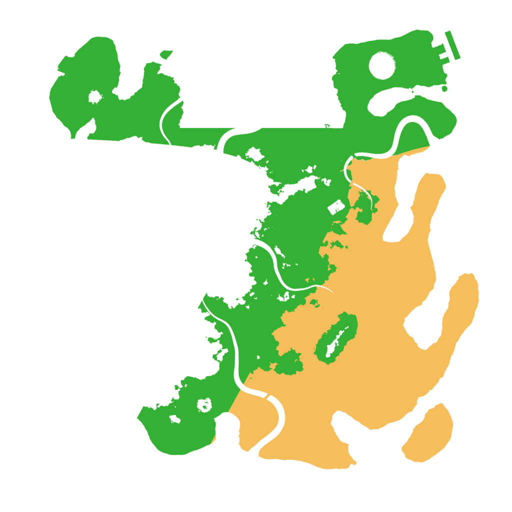 Biome Rust Map: Procedural Map, Size: 3500, Seed: 37174778
