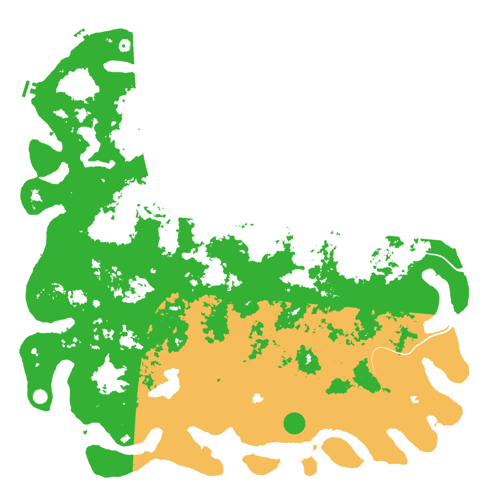 Biome Rust Map: Procedural Map, Size: 6000, Seed: 32157401
