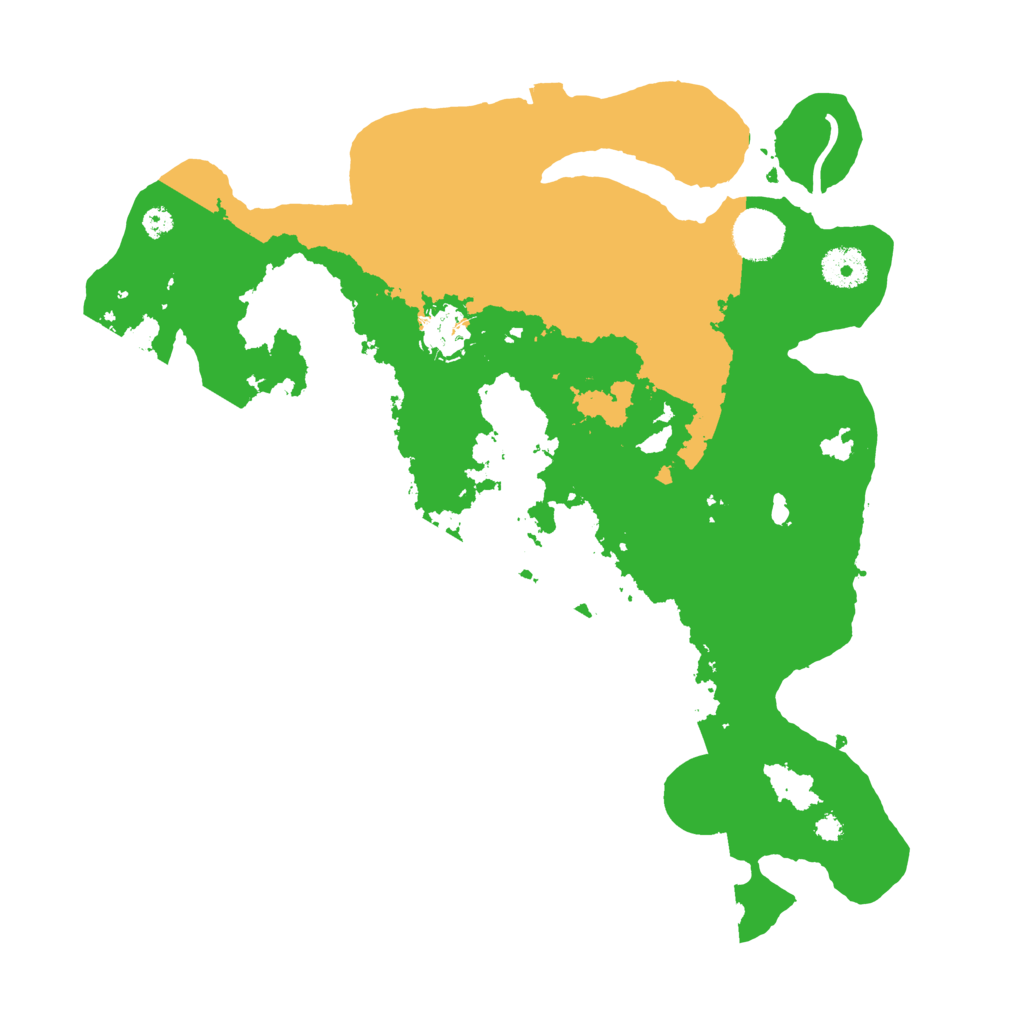 Biome Rust Map: Procedural Map, Size: 3550, Seed: 77928491
