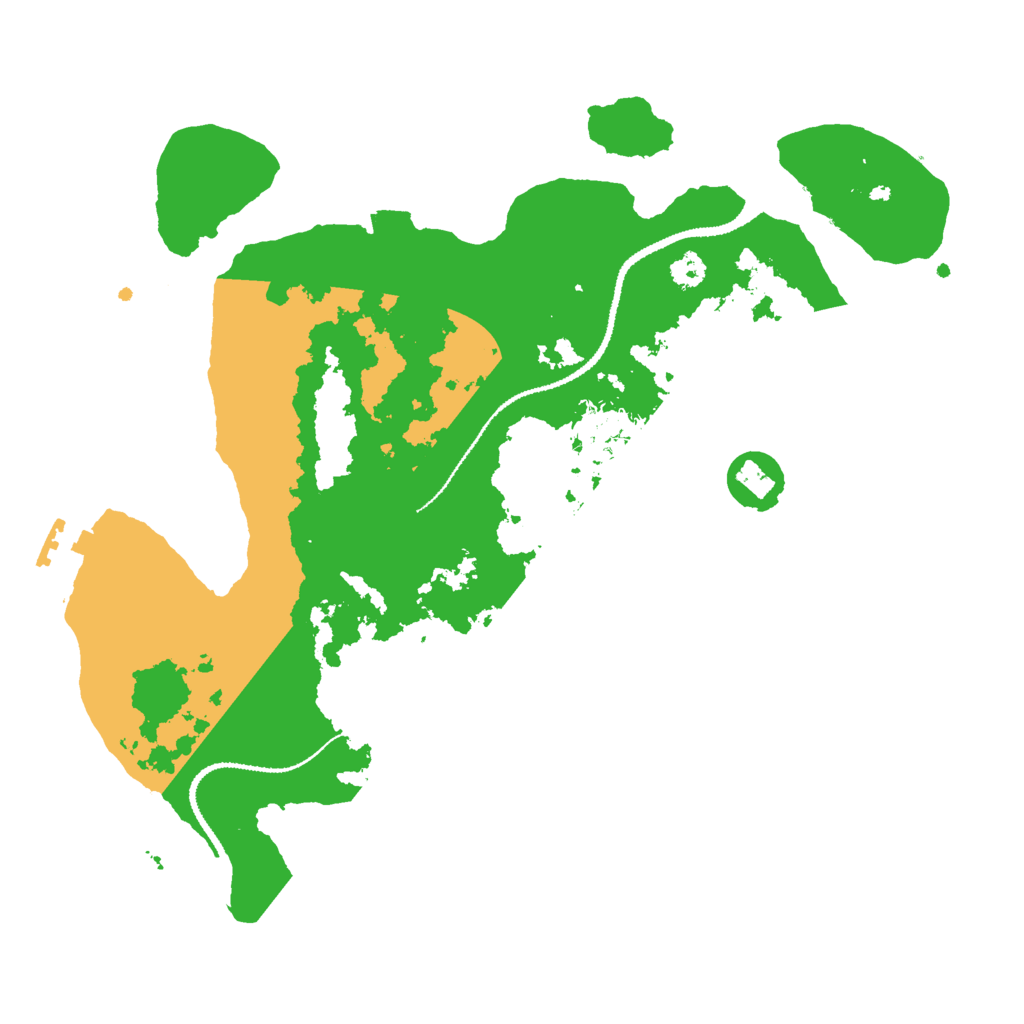 Biome Rust Map: Procedural Map, Size: 3000, Seed: 8163400