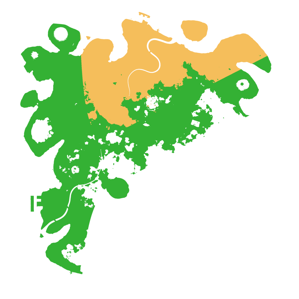Biome Rust Map: Procedural Map, Size: 3800, Seed: 70416029