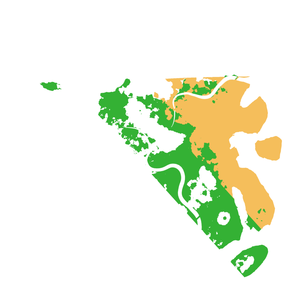 Biome Rust Map: Procedural Map, Size: 3400, Seed: 17958637