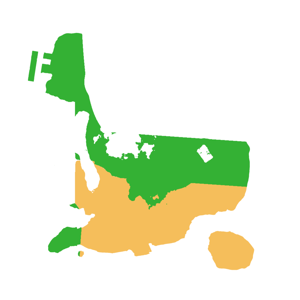 Biome Rust Map: Procedural Map, Size: 2000, Seed: 12345671