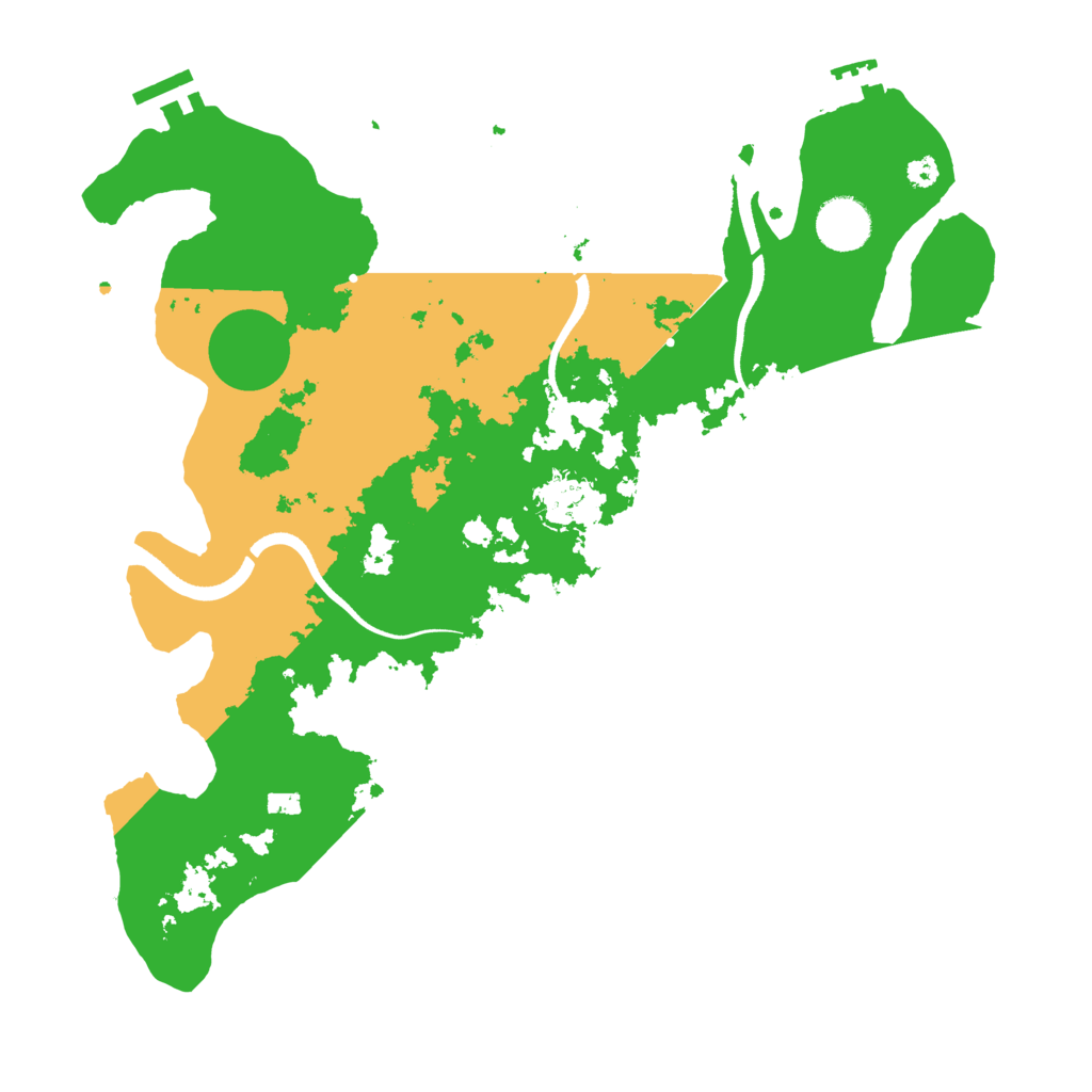 Biome Rust Map: Procedural Map, Size: 3550, Seed: 97907613