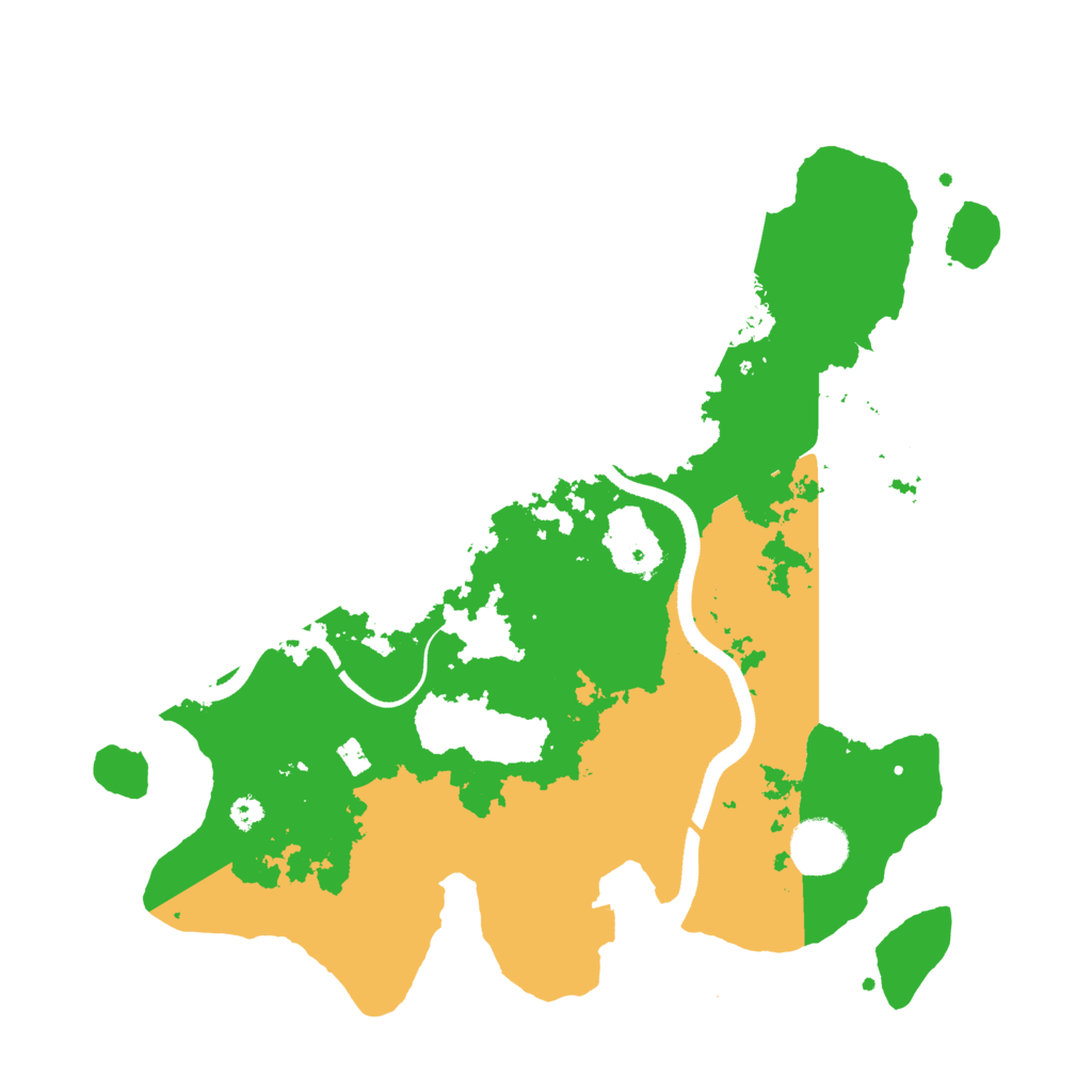 Biome Rust Map: Procedural Map, Size: 3400, Seed: 38332254