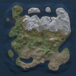 Thumbnail Rust Map: Procedural Map, Size: 3000, Seed: 839139900, 11 Monuments