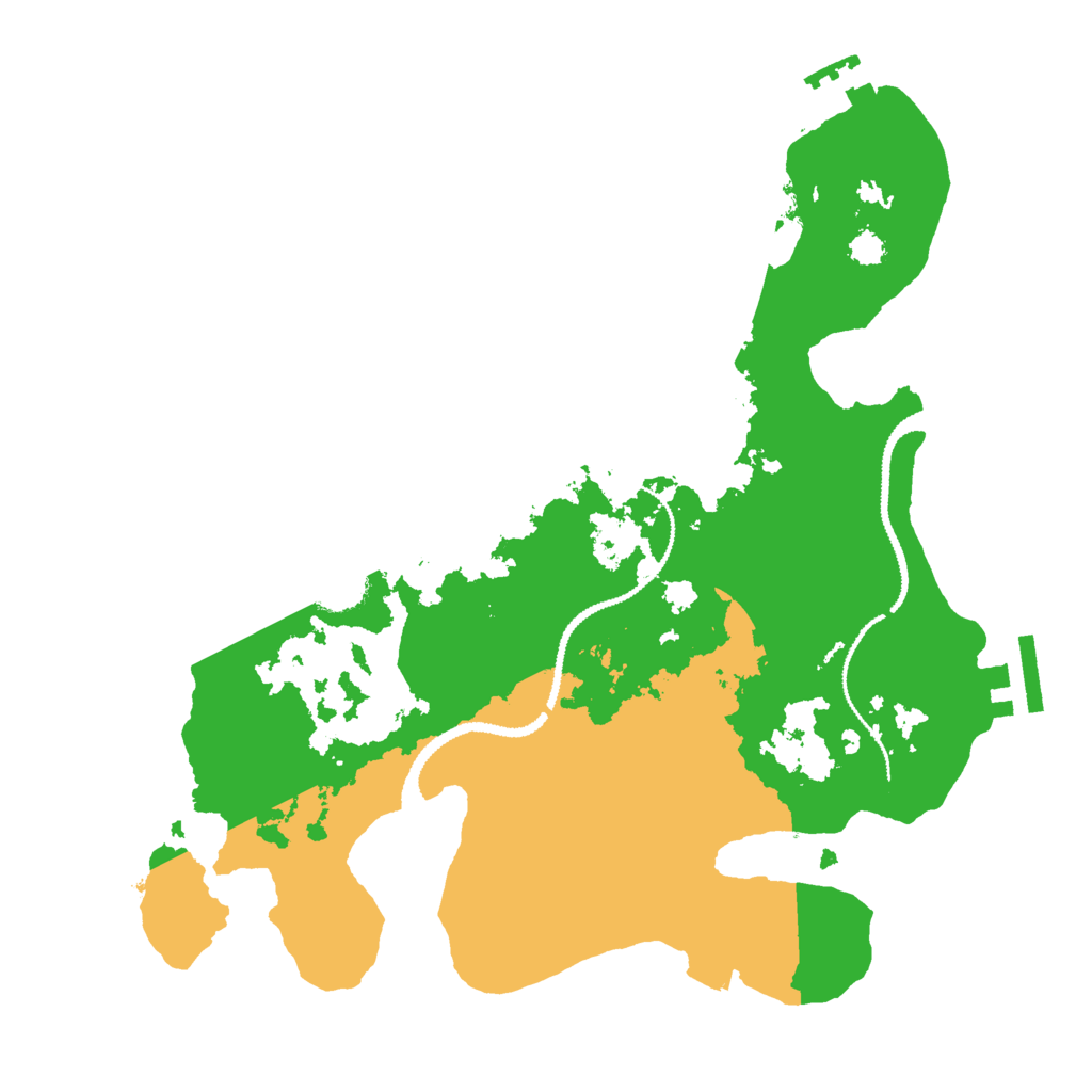Biome Rust Map: Procedural Map, Size: 2850, Seed: 911666205