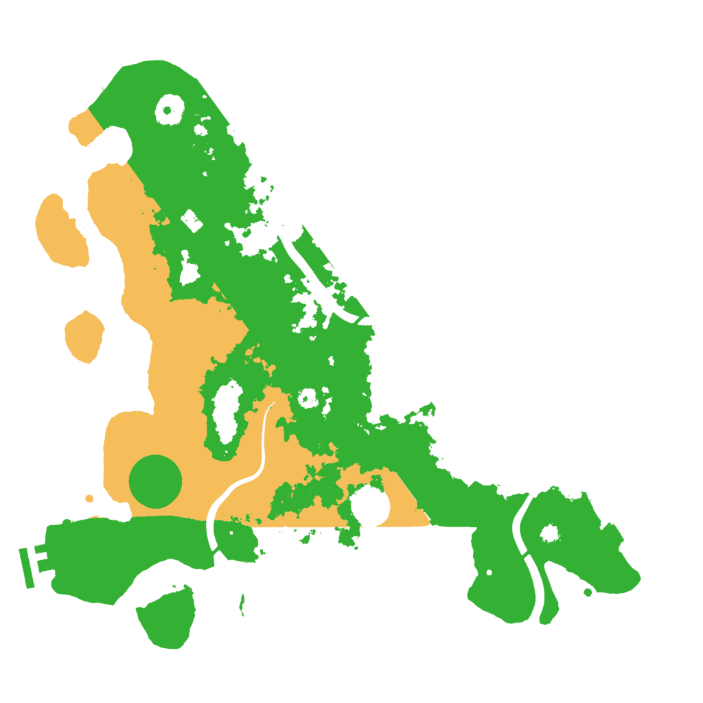 Biome Rust Map: Procedural Map, Size: 3500, Seed: 14432258