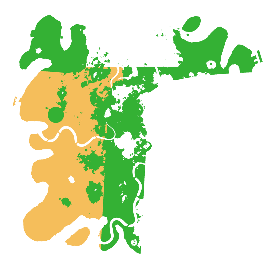 Biome Rust Map: Procedural Map, Size: 4400, Seed: 29853803