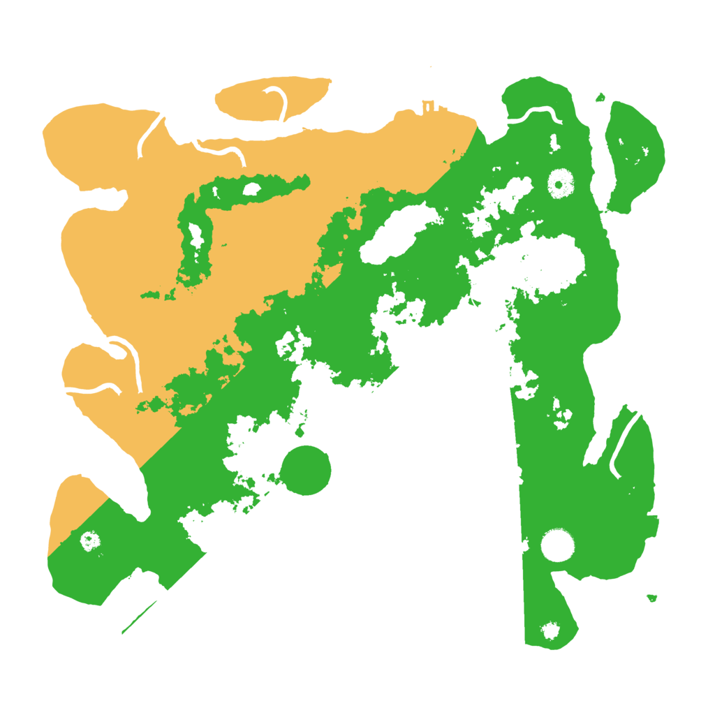 Biome Rust Map: Procedural Map, Size: 3800, Seed: 64443895