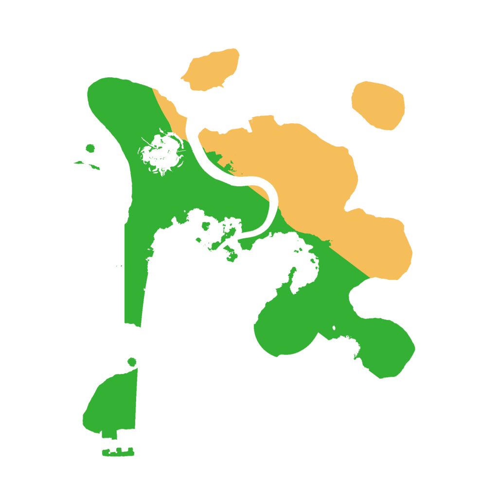 Biome Rust Map: Procedural Map, Size: 2300, Seed: 3412