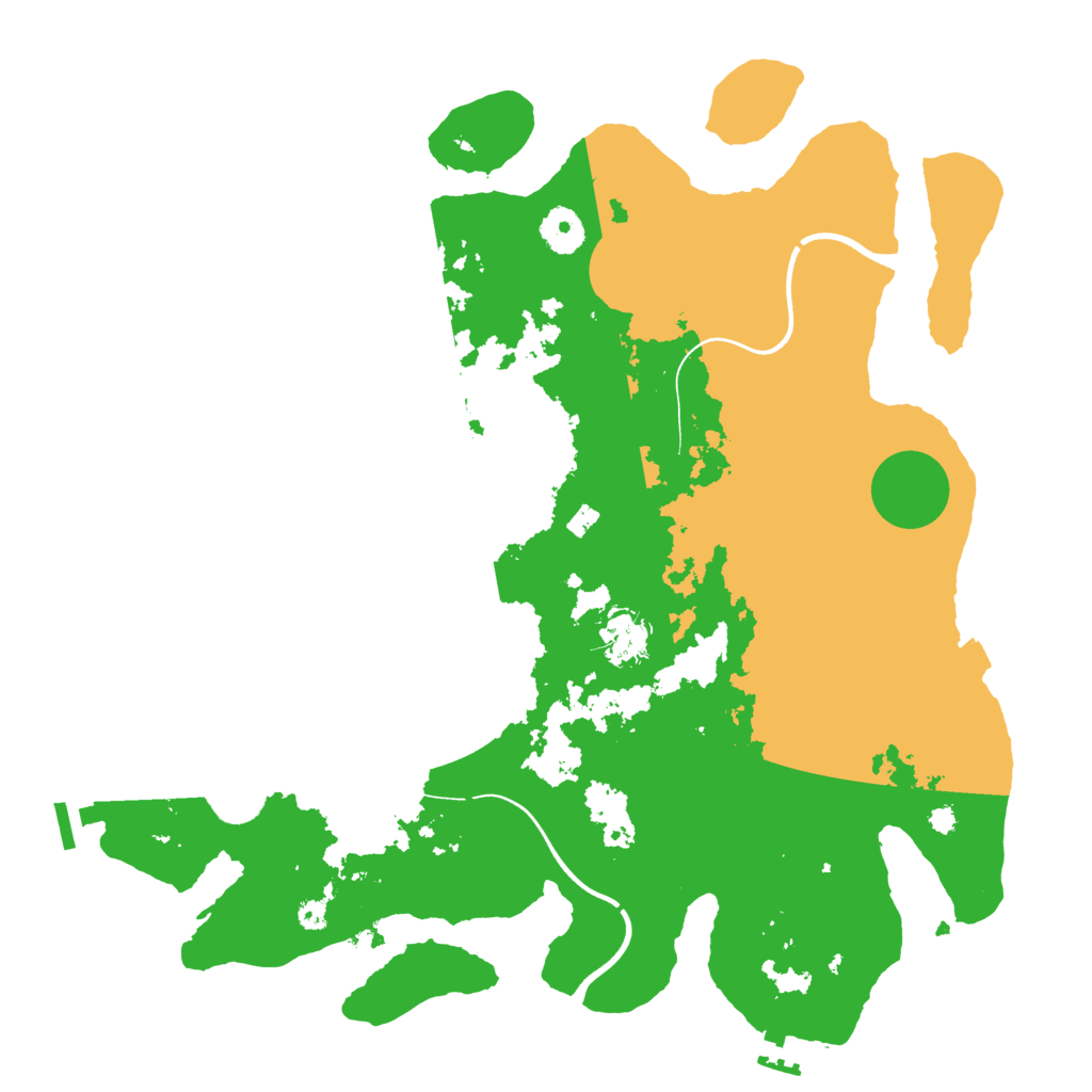 Biome Rust Map: Procedural Map, Size: 3700, Seed: 59307323