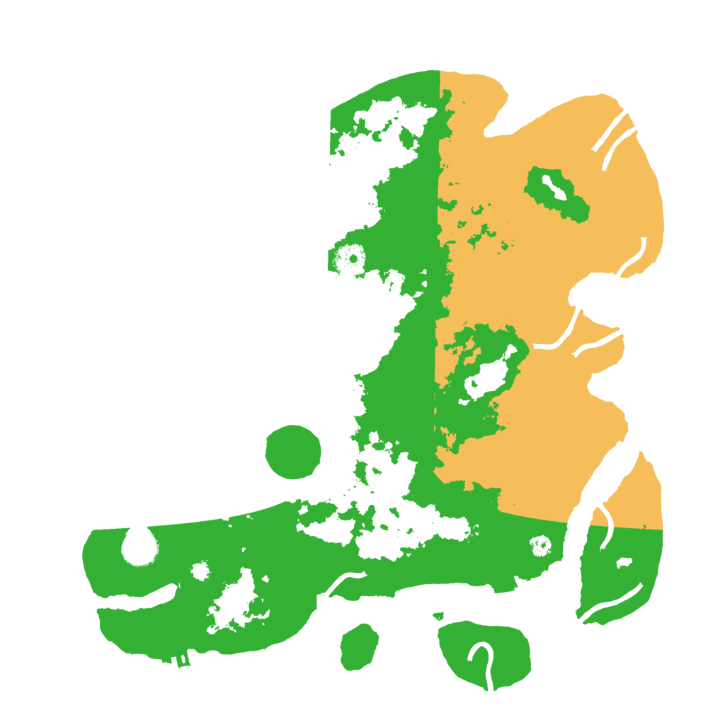 Biome Rust Map: Procedural Map, Size: 3550, Seed: 43530577