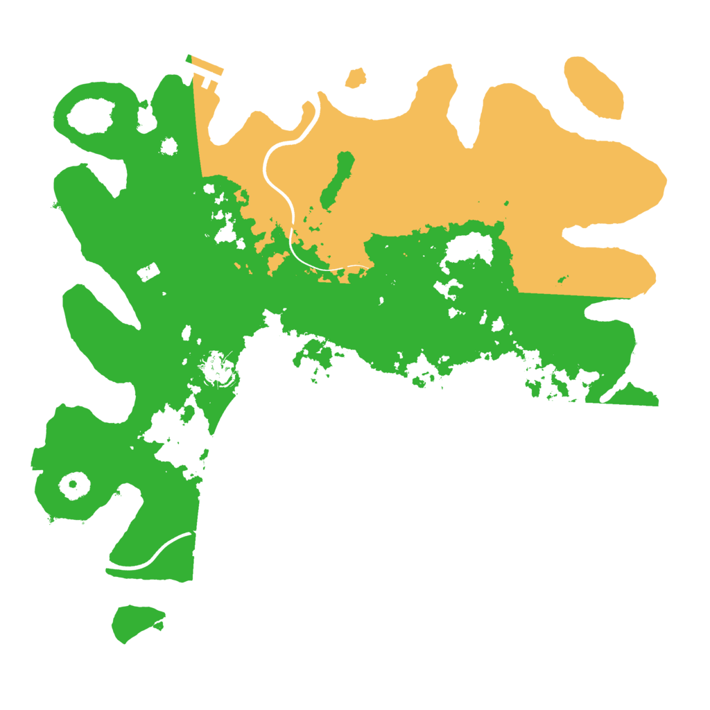 Biome Rust Map: Procedural Map, Size: 3700, Seed: 29217253