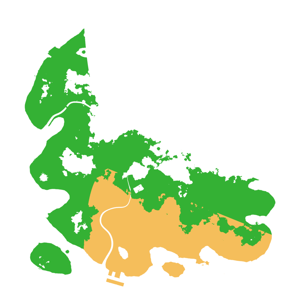 Biome Rust Map: Procedural Map, Size: 3500, Seed: 57986959