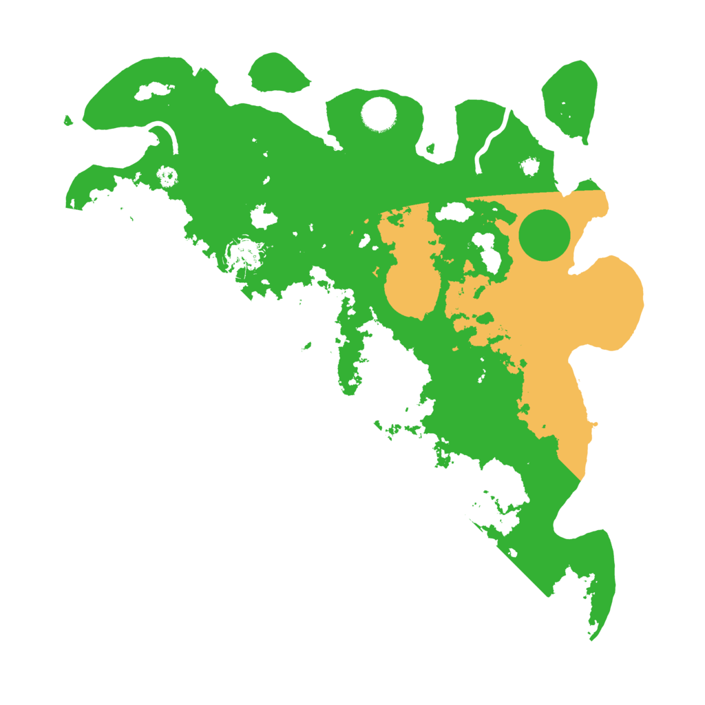 Biome Rust Map: Procedural Map, Size: 3600, Seed: 19538740