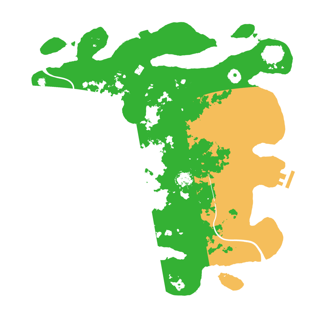 Biome Rust Map: Procedural Map, Size: 3550, Seed: 15673515
